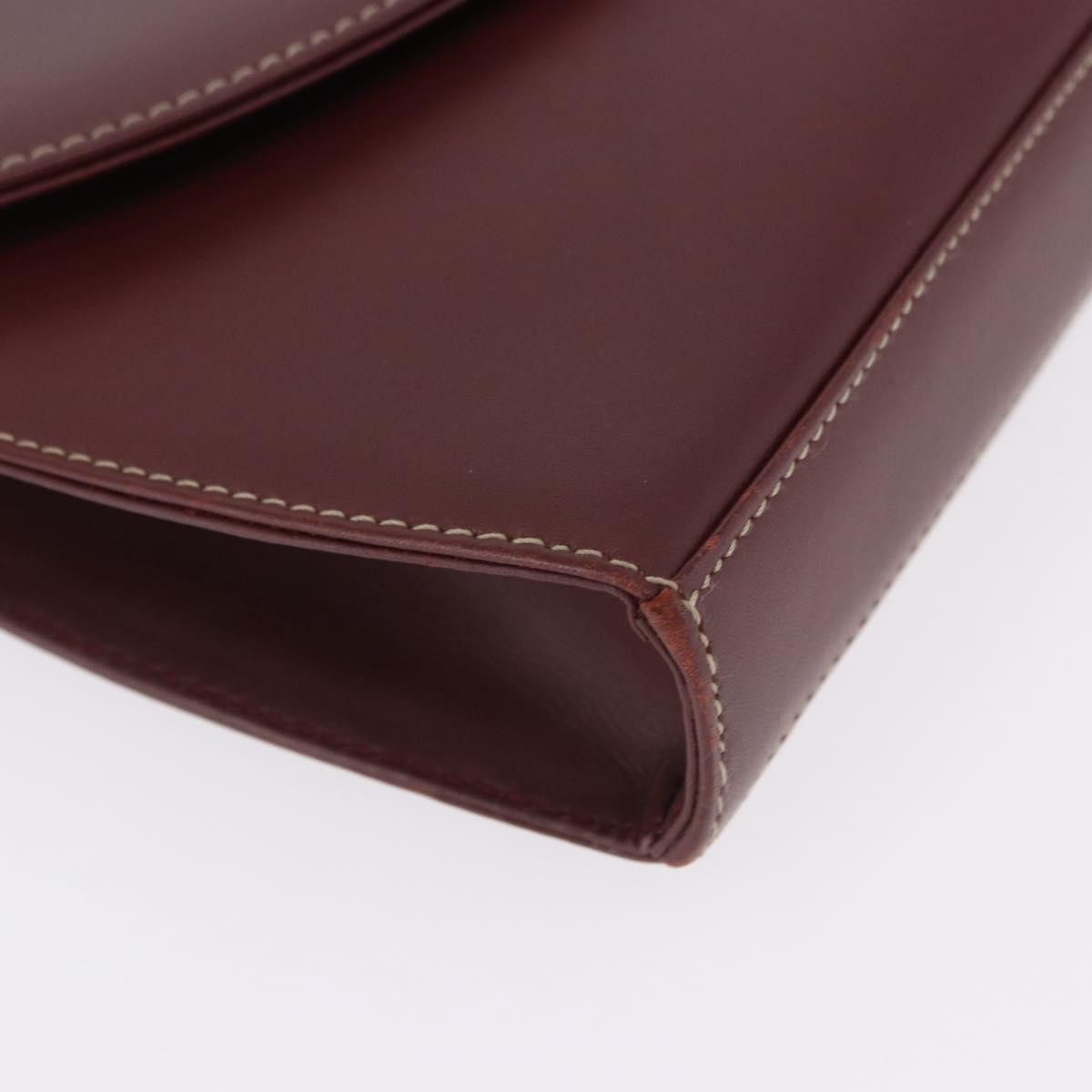 Cartier Must de Cartier Clutch Leather, Burgundy, Leather, Clutch