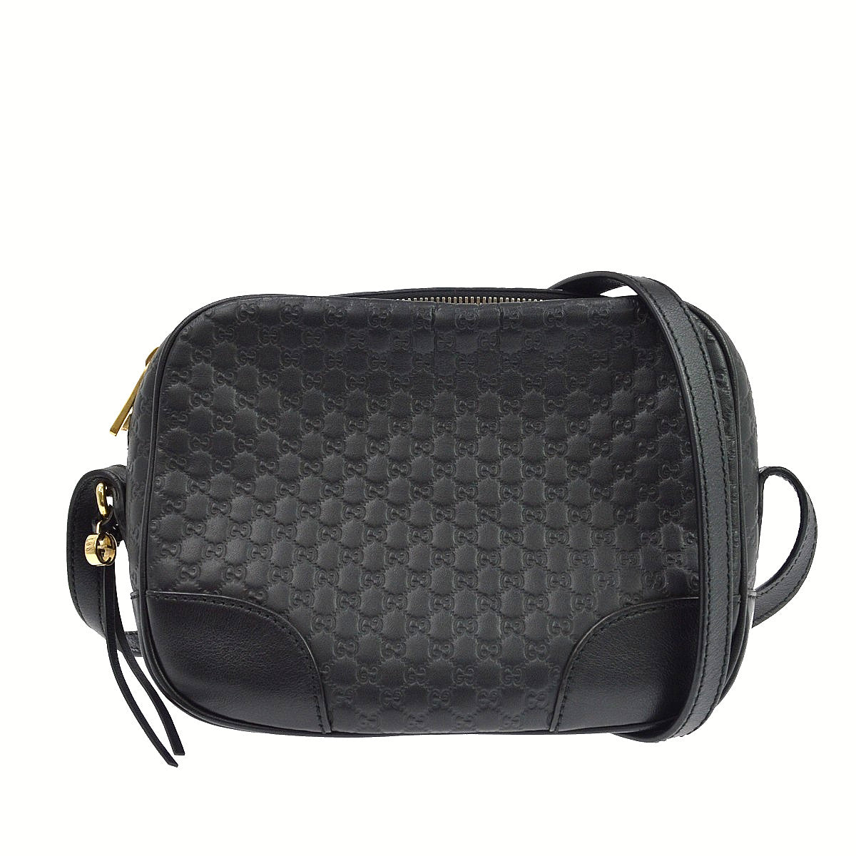 Gucci Bree Disco Microguccissima Leather, Black, Leather, Crossbody Bag