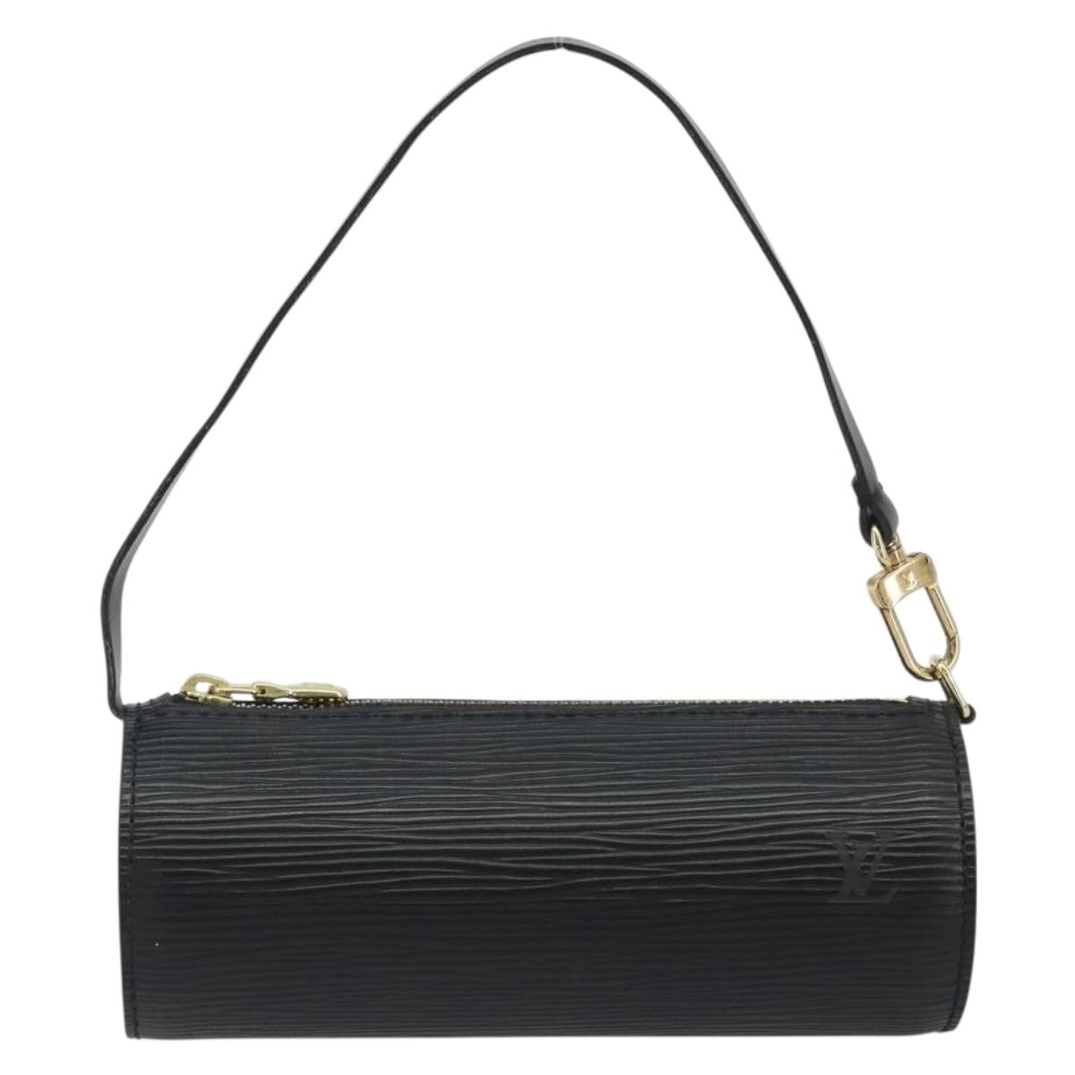 Louis Vuitton Soufflot Pochette Epi Leather, Black, Leather, Clutch