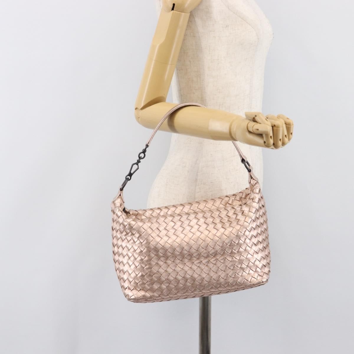 Bottega Veneta Zip Hobo Intrecciato Nappa, Pink, Leather, Shoulder Bag