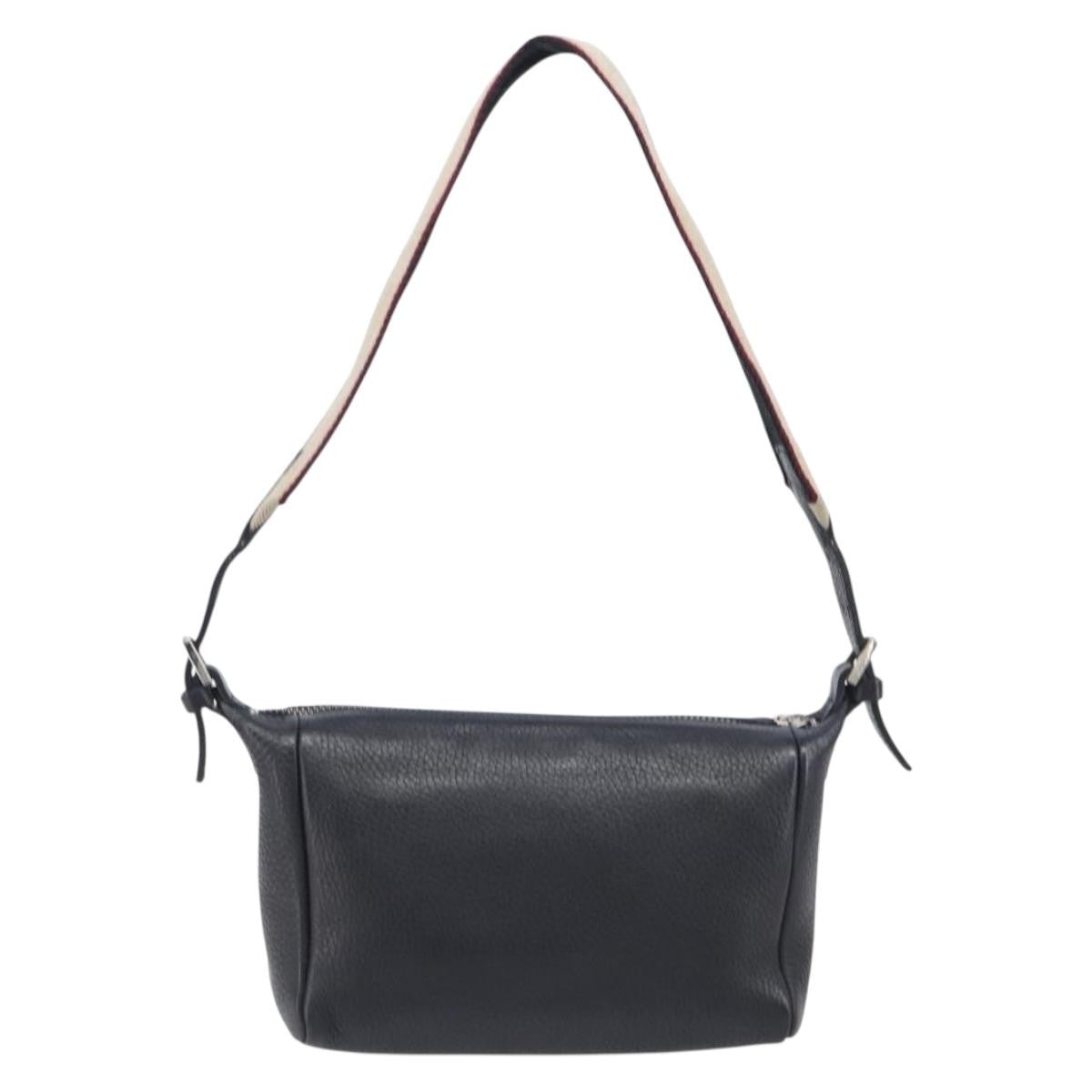 Burberry Shoulder Leather, Black, Leather, Shoulder Bag
