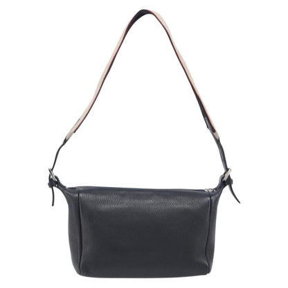 Burberry Shoulder Leather, Black, Leather, Shoulder Bag
