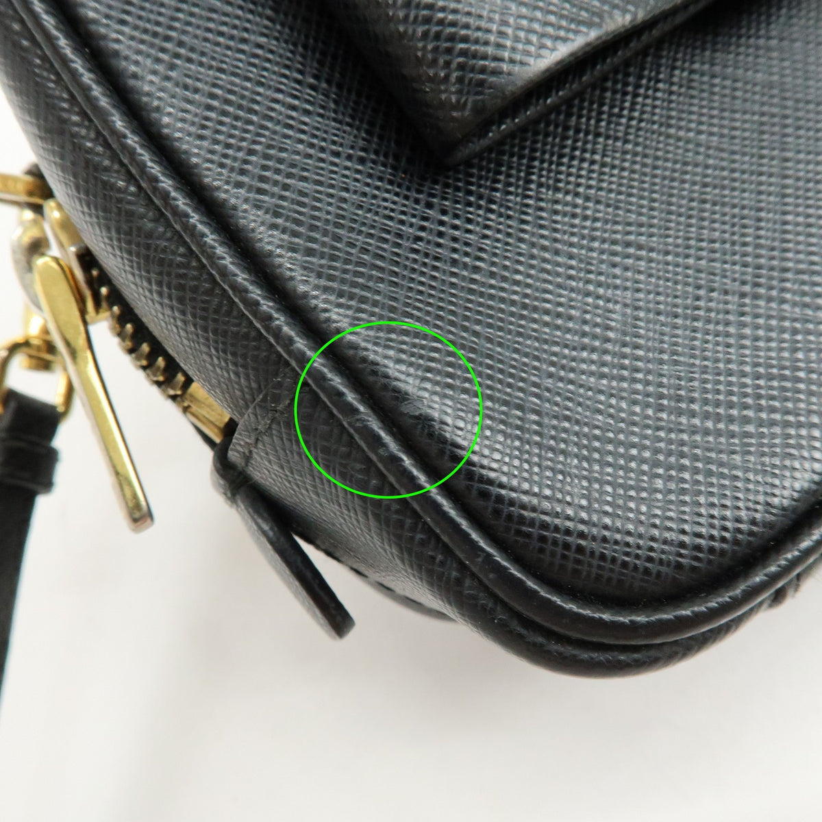 Prada Bow Camera Saffiano Leather, Black, Leather, Crossbody Bag