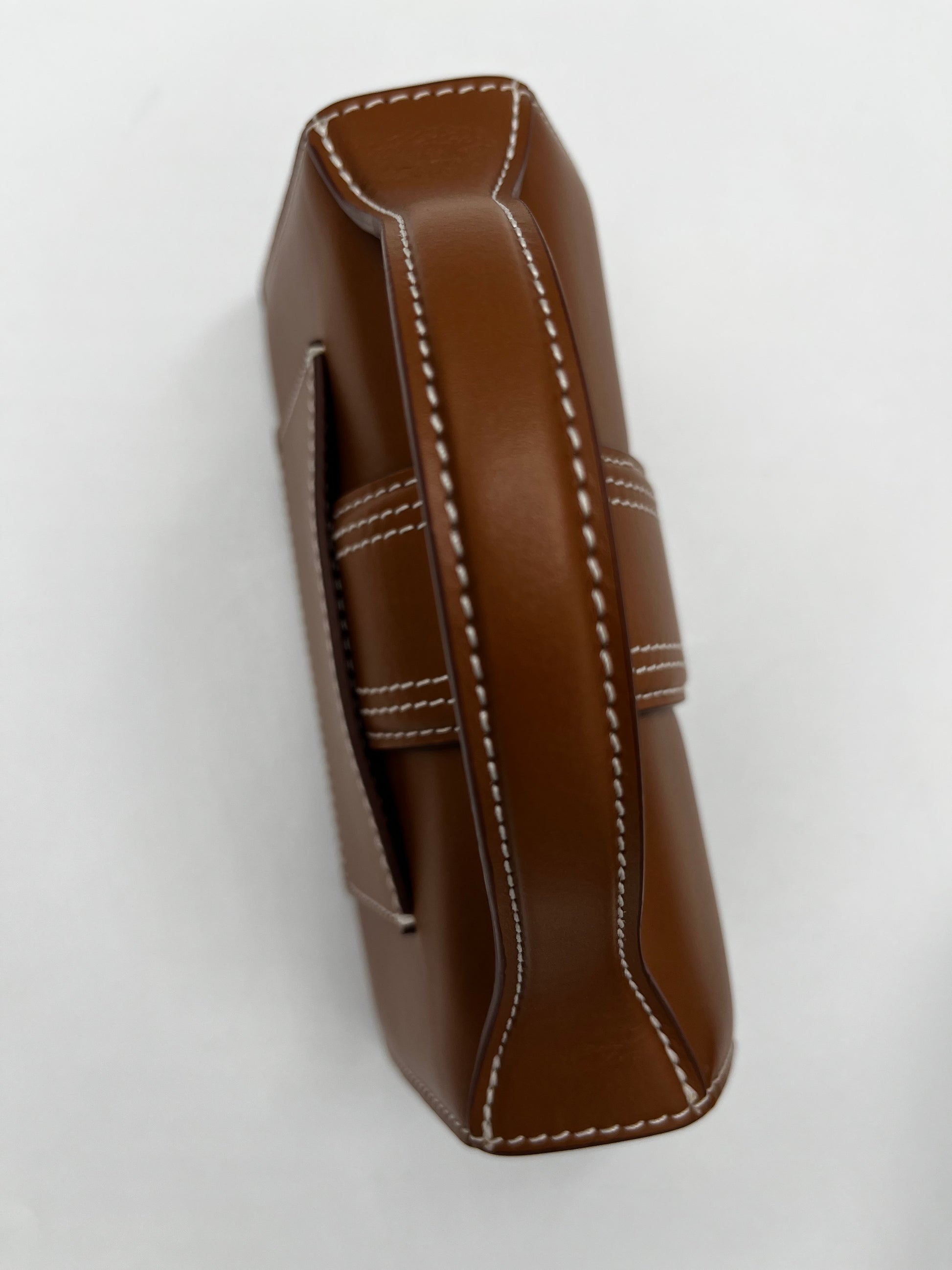 Jacquemus Le Bambinou Flap Bag Leather, Brown, Leather, Handbag