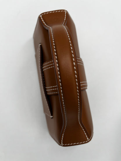 Jacquemus Le Bambinou Flap Bag Leather, Brown, Leather, Handbag