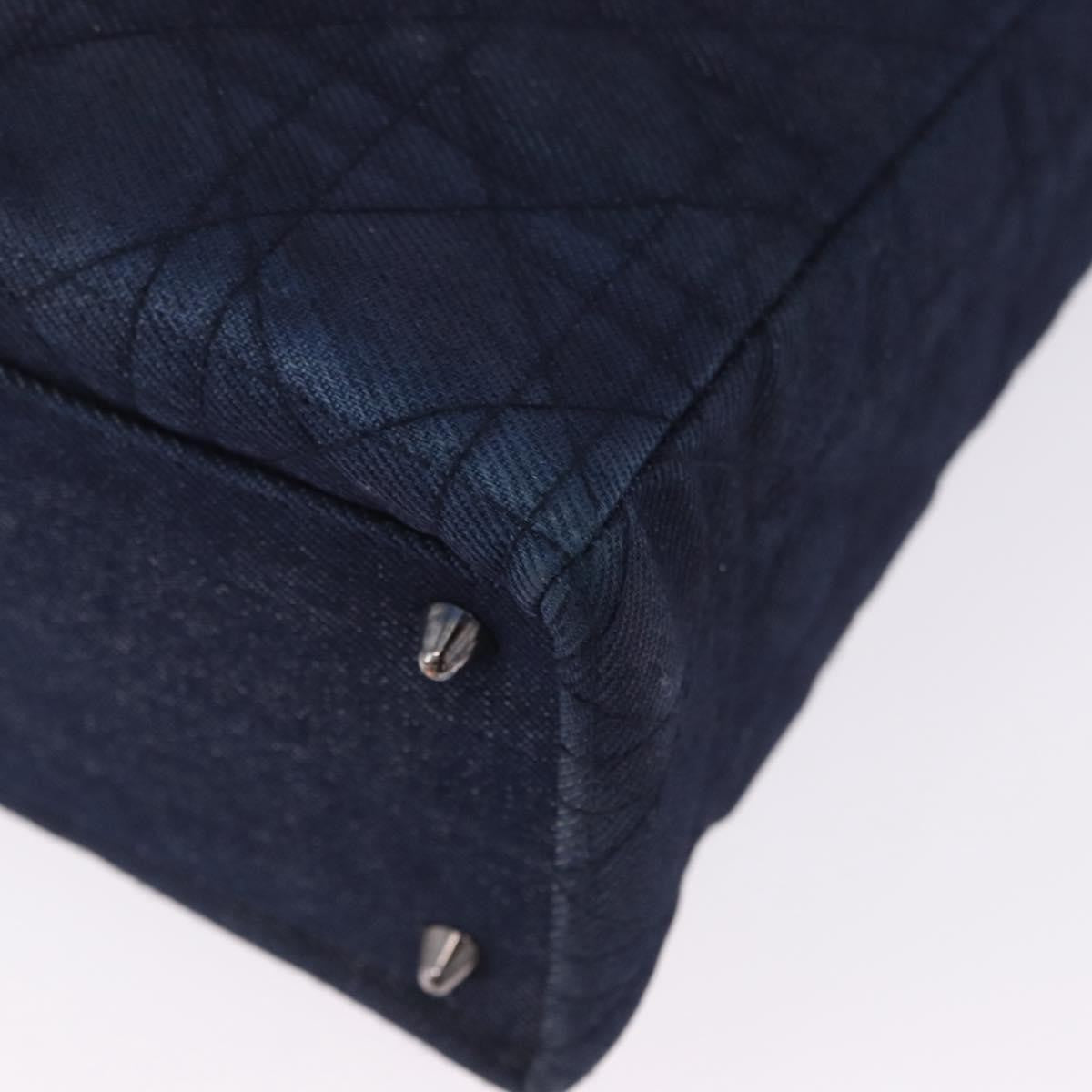 Christian Dior Lady Dior Denim, Blue, Denim, Handbag