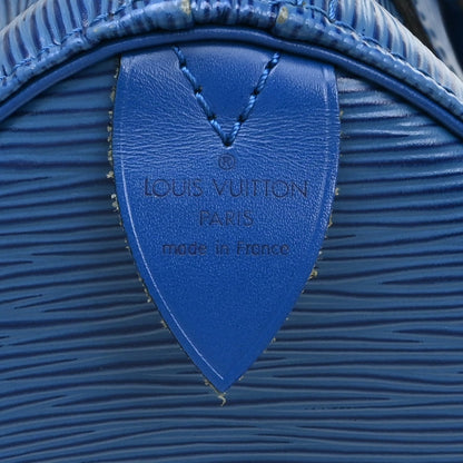 Louis Vuitton Speedy Epi, Blue, Leather, Handbag