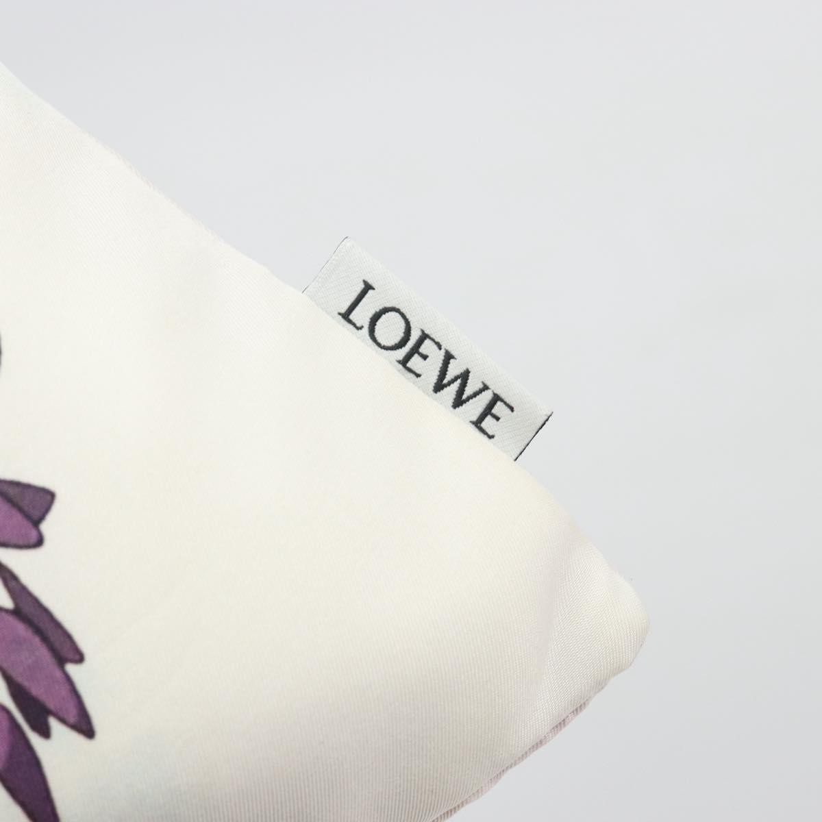Loewe Paula Drawstring Printed Canvas, Blue, Nylon, Clutch
