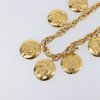 Chanel Vintage Diamond Coco Mademoiselle Long Metal, Gold, Metal, Necklace