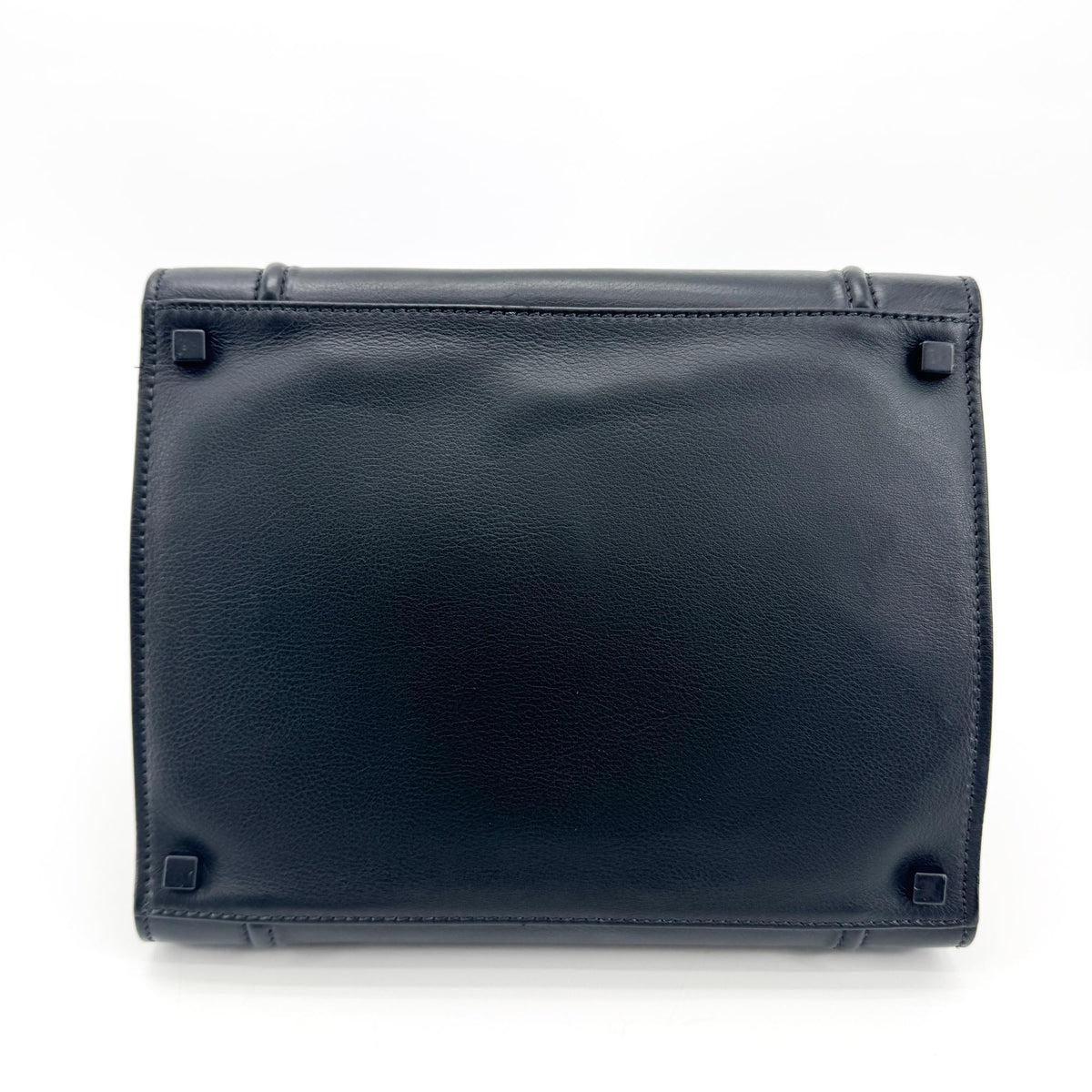 Celine Luggage Smooth Leather, Black, Leather, Handbag