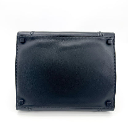 Celine Luggage Smooth Leather, Black, Leather, Handbag