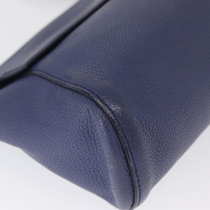 Salvatore Ferragamo Abbey Leather, Navy, Leather, Shoulder Bag