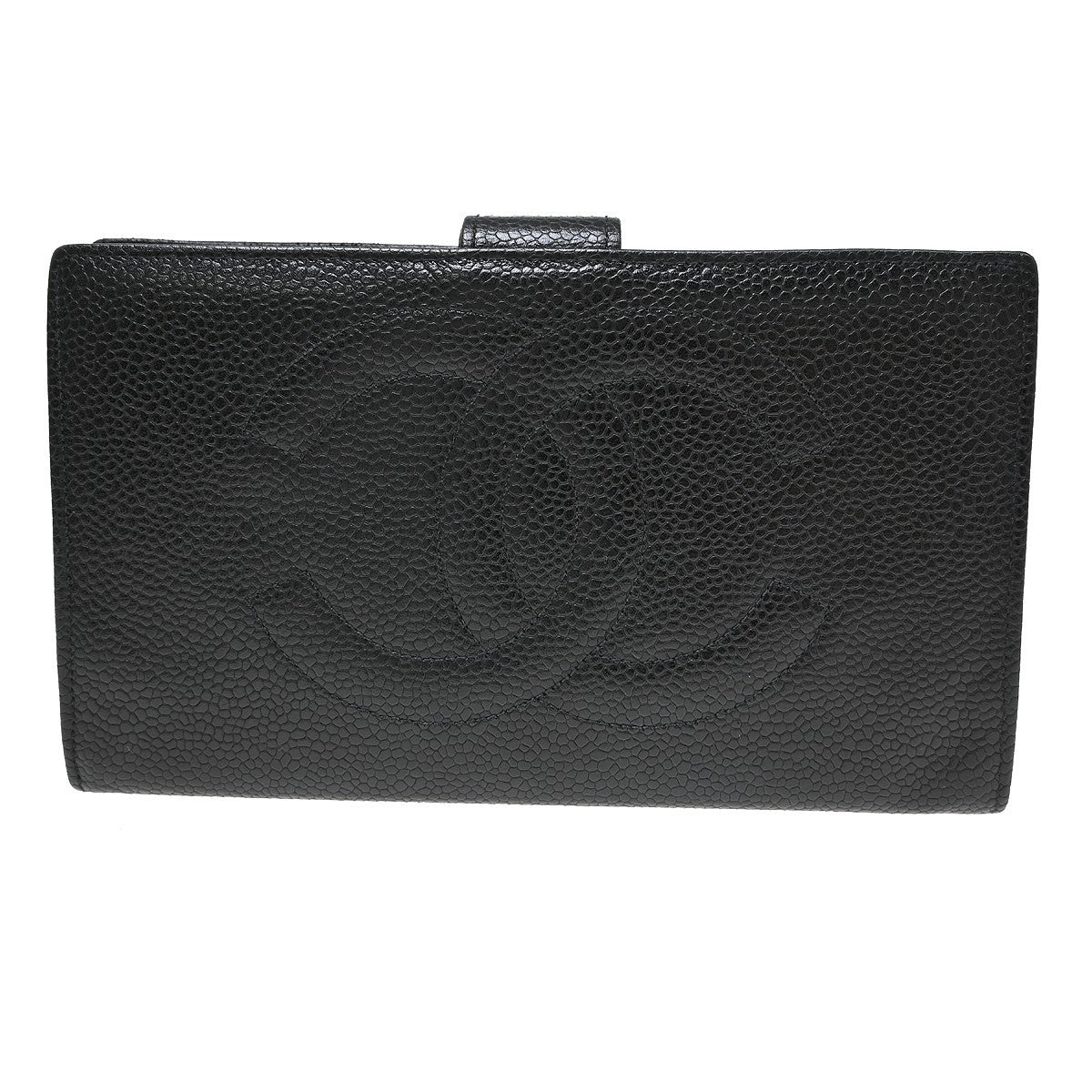 Chanel Timeless CC French Caviar, Black, Leather, Wallet