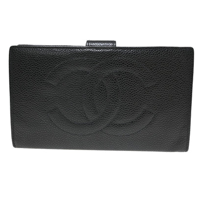 Chanel Timeless CC French Caviar, Black, Leather, Wallet