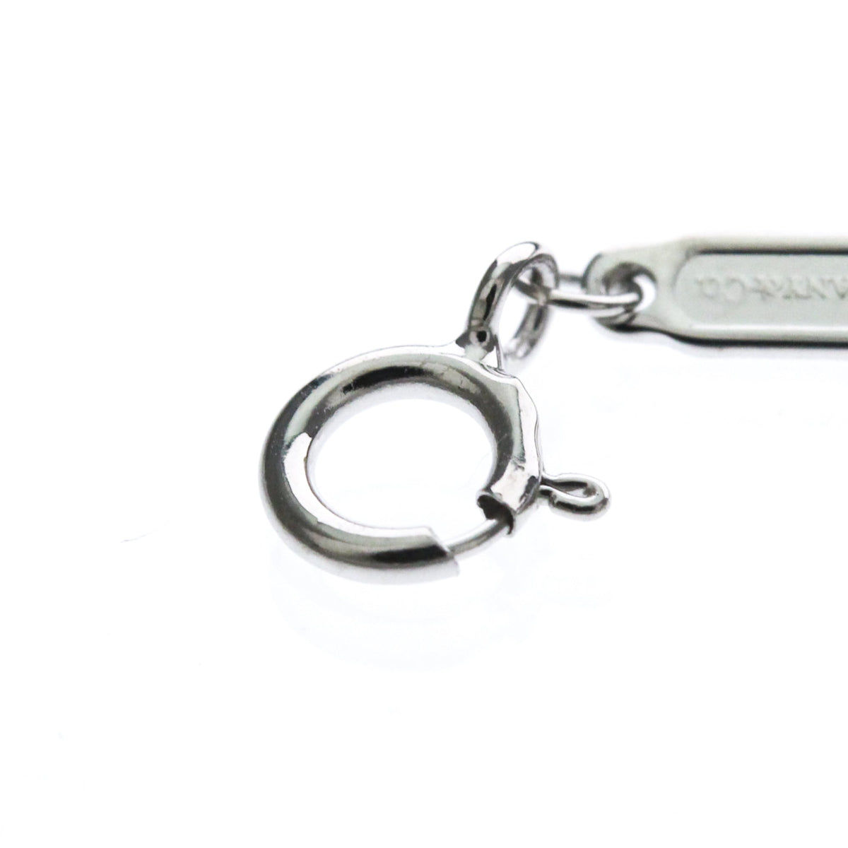 Tiffany & Co. T Smile Pendant 18K White Gold, Silver, White Gold, Necklace