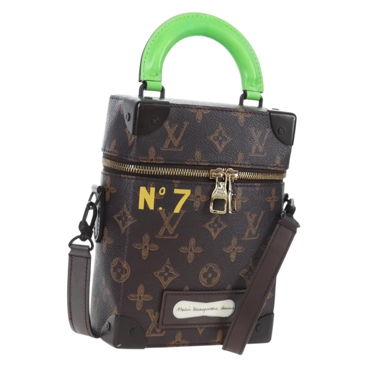 Louis Vuitton Vertical Box Trunk No.7 Trunk L'Oeil Vintage Monogram Canvas, Brown, Canvas, Handbag