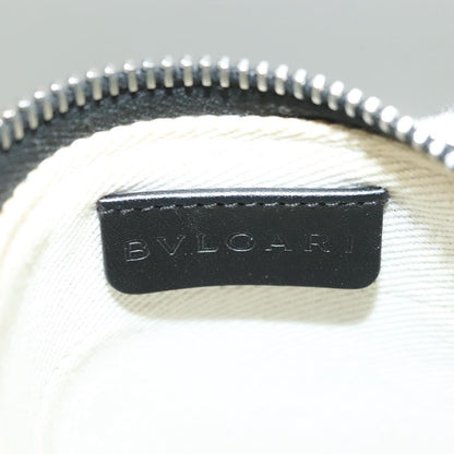 Bvlgari Logomania Canvas with Leather, Blue, Canvas, Shoulder Bag