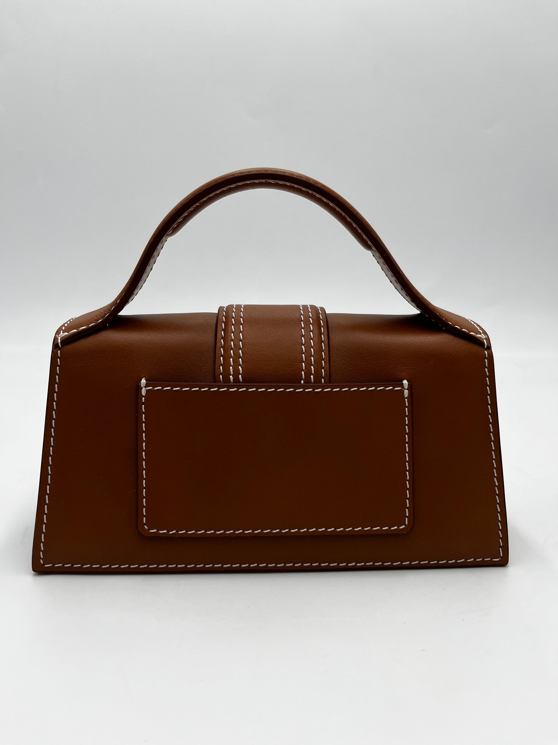 Jacquemus Le Bambinou Flap Bag Leather, Brown, Leather, Handbag