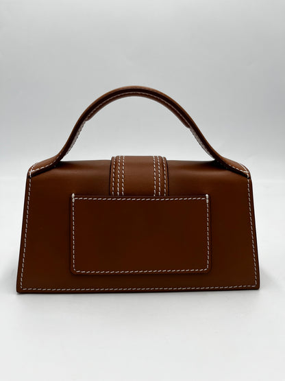 Jacquemus Le Bambinou Flap Bag Leather, Brown, Leather, Handbag