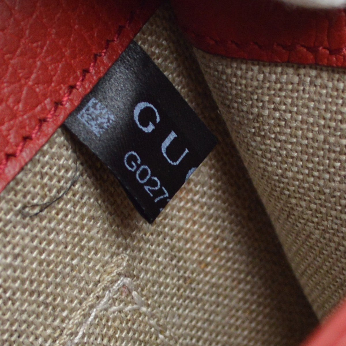 Gucci Interlocking Leather, Red, Leather, Shoulder Bag