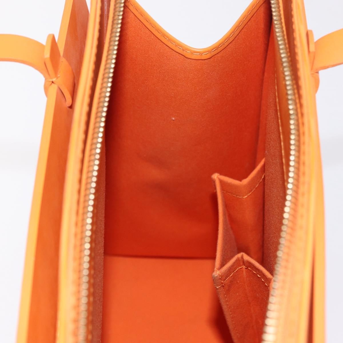 Louis Vuitton Croisette Damier with Braided Detail, Orange, Leather, Tote Bag
