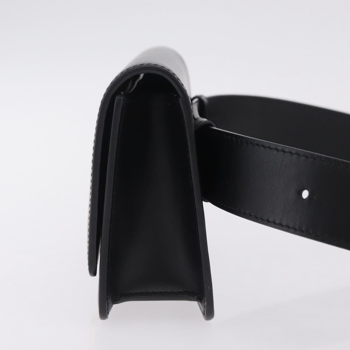 Burberry TB Belt Leather, Black, Leather, Clutch