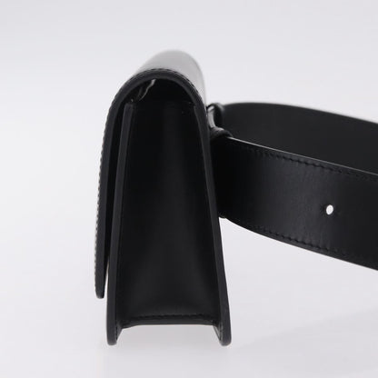 Burberry TB Belt Leather, Black, Leather, Clutch