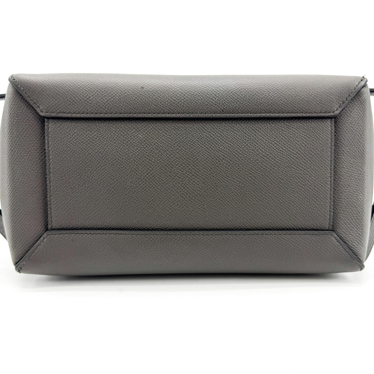 Celine Belt Calfskin, Gray, Leather, Handbag