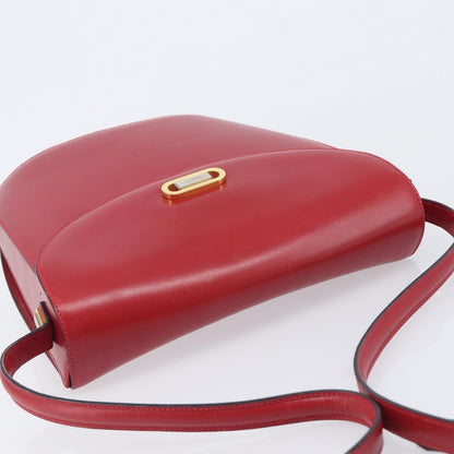 Bally Vintage Leather, Red, Leather, Shoulder Bag