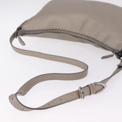 Fendi Selleria Leather, Silver, Leather, Crossbody Bag
