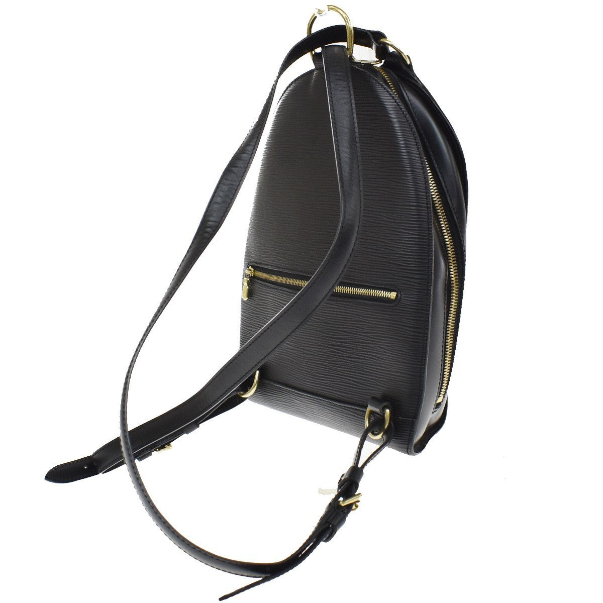 Louis Vuitton Mabillon Epi Leather, Black, Leather, Backpack