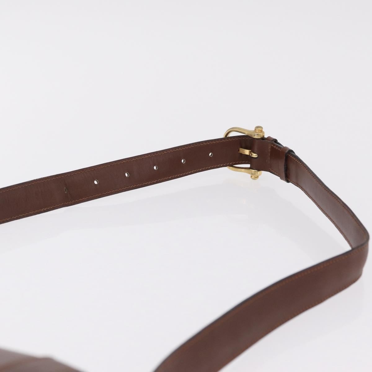 Celine Triomphe Leather, Brown, Leather, Shoulder Bag