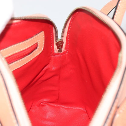 Celine Vintage Convertible Bowler Leather, Orange, Leather, Handbag