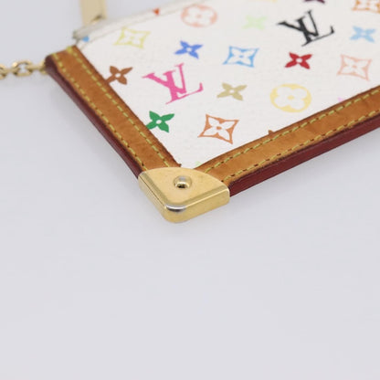 Louis Vuitton Pochette Clés Monogram Canvas, White, Canvas, Wallet