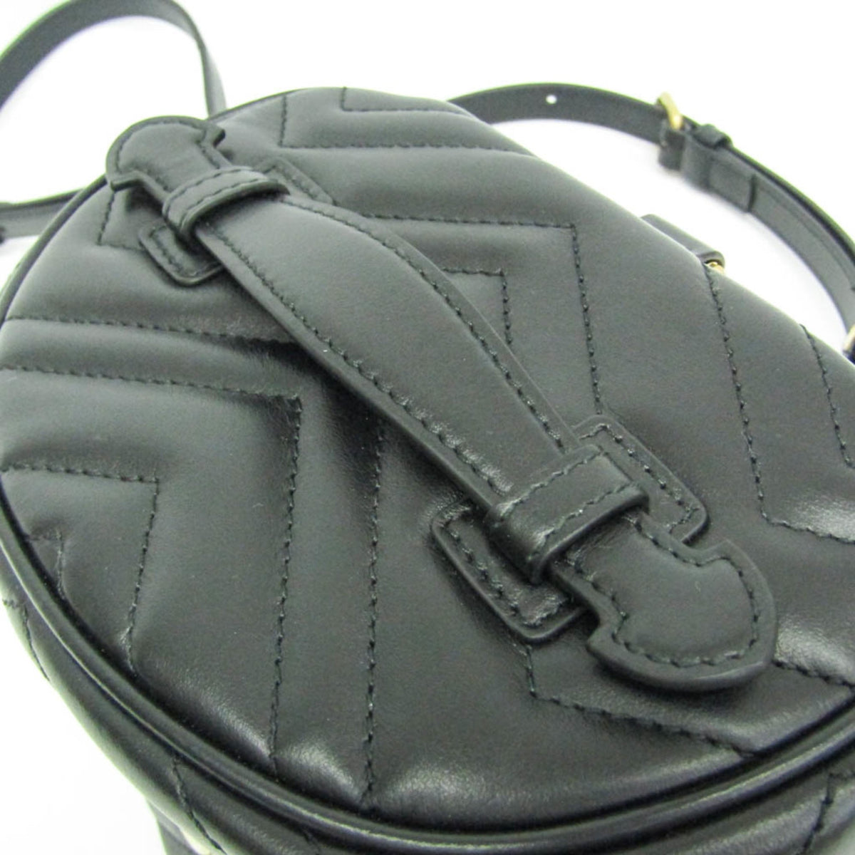 Gucci GG Marmont Vanity Matelasse Leather, Black, Leather, Backpack