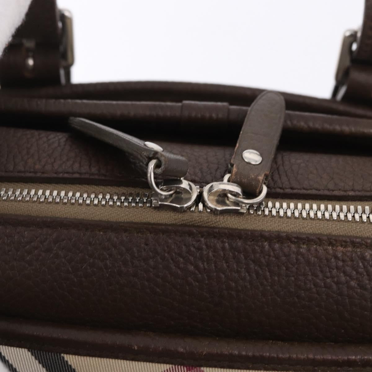 Burberry Nova Check Canvas, Brown, Canvas, Handbag