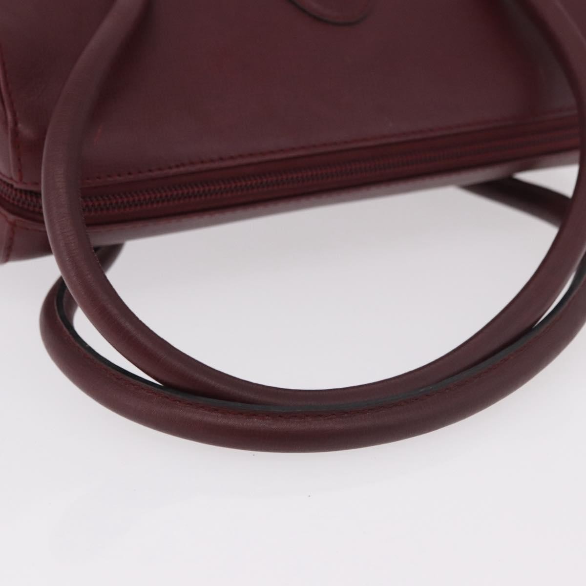 Cartier Must Line Leather, Burgundy, Leather, Handbag