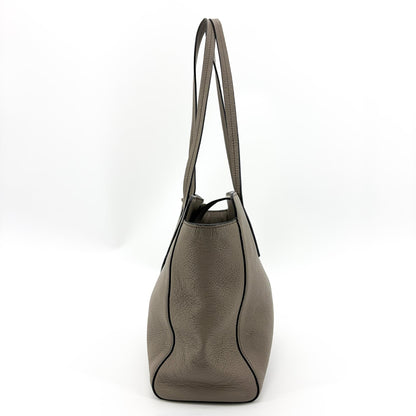 Prada Shoulder Bag Leather, Gray, Calfskin, Shoulder Bag