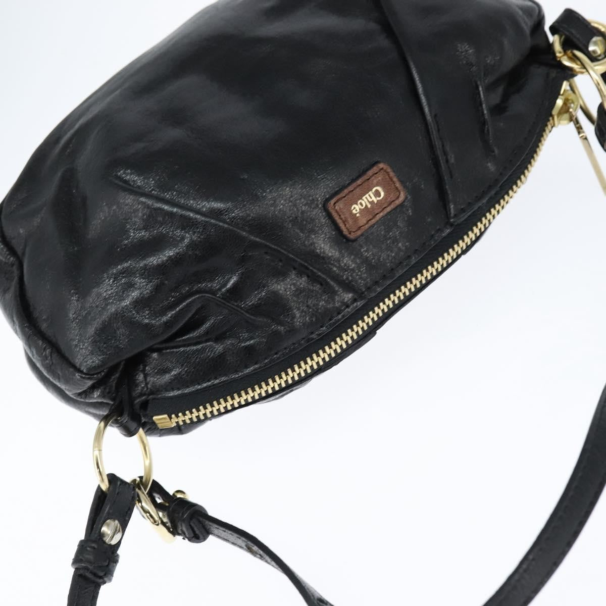Chloe shoulder bag Leather, Black, Leather, Shoulder Bag