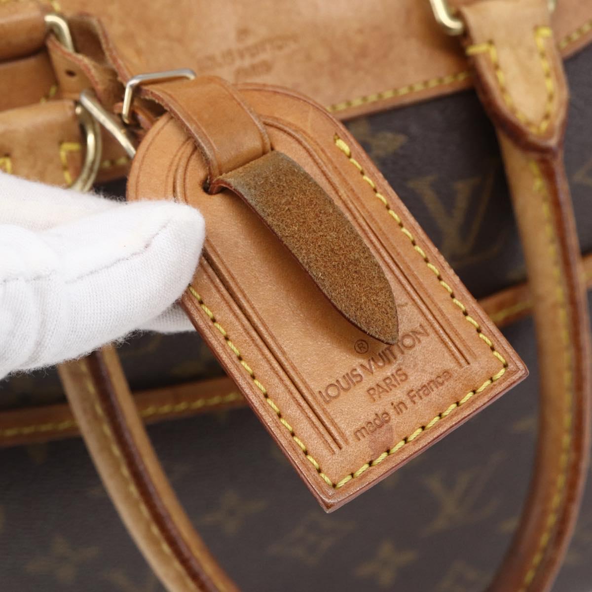 Louis Vuitton Deauville Handbag Monogram Canvas, BROWN, CANVAS, Handbag