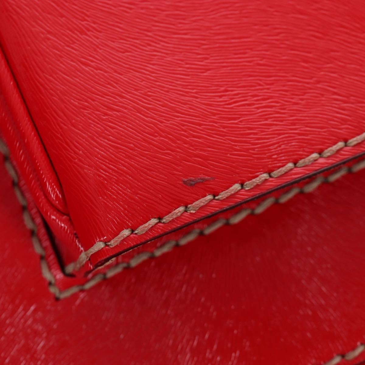 Fendi Secret Code F3 Convertible Satchel Textured Leather, Red, Leather, Handbag