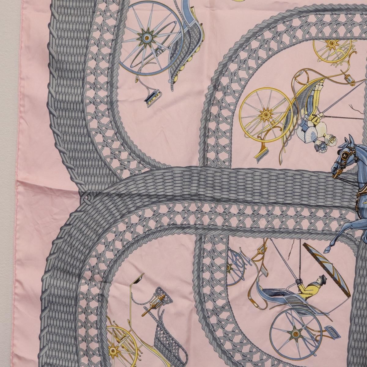 Hermes Carré 90 Silk multicolor, Pink, Silk, Scarf