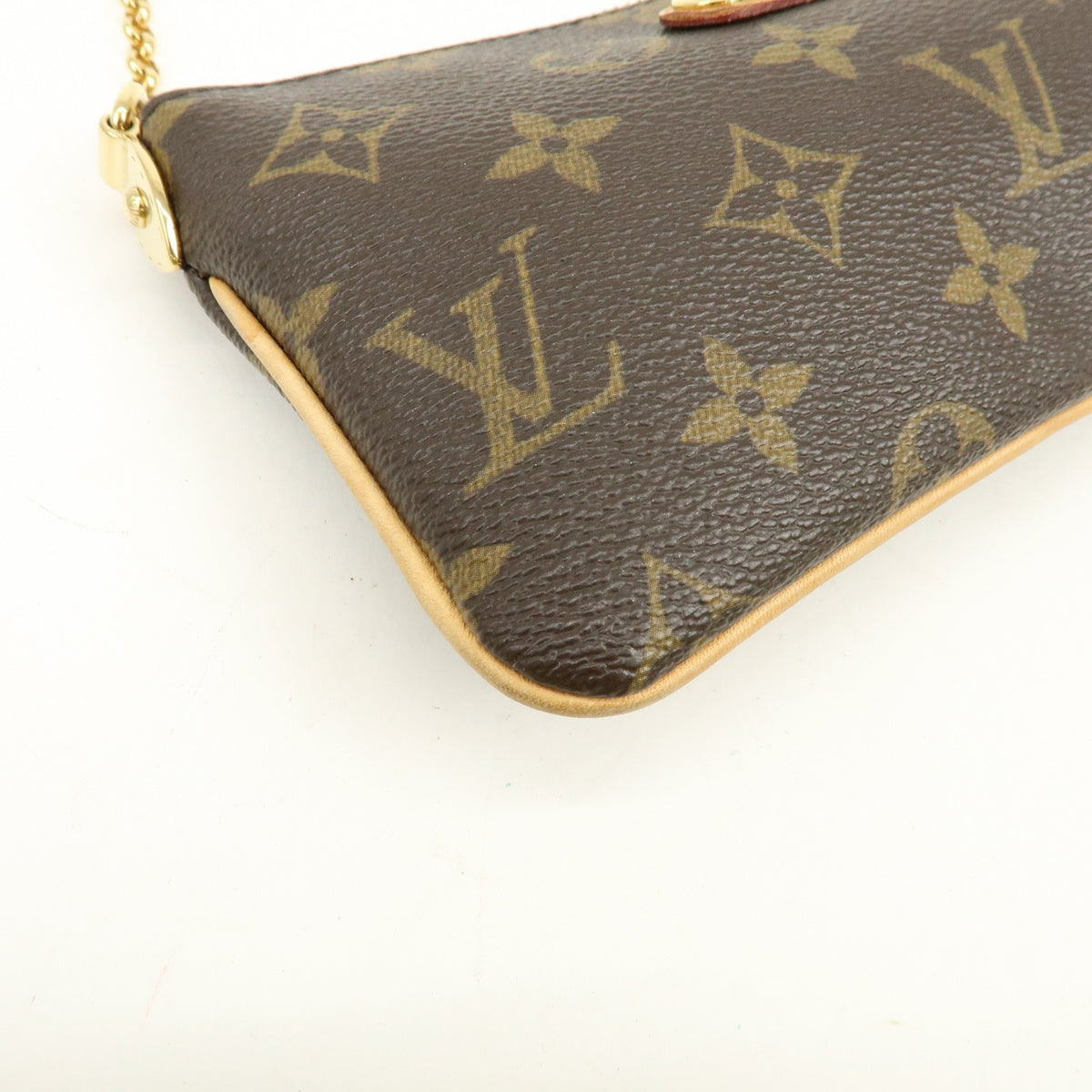 Louis Vuitton Milla Pochette Monogram Canvas, Brown, Canvas, Clutch