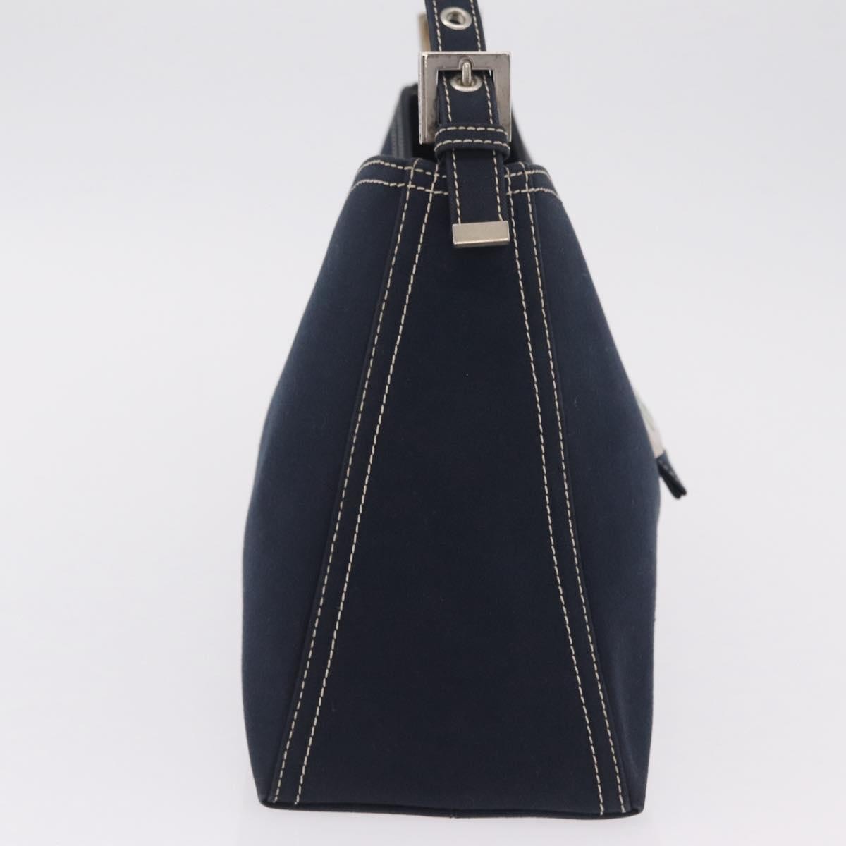 Fendi Baguette Canvas, Navy, Canvas, Handbag