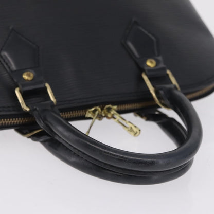 Louis Vuitton Alma Epi Leather, Black, Leather, Handbag
