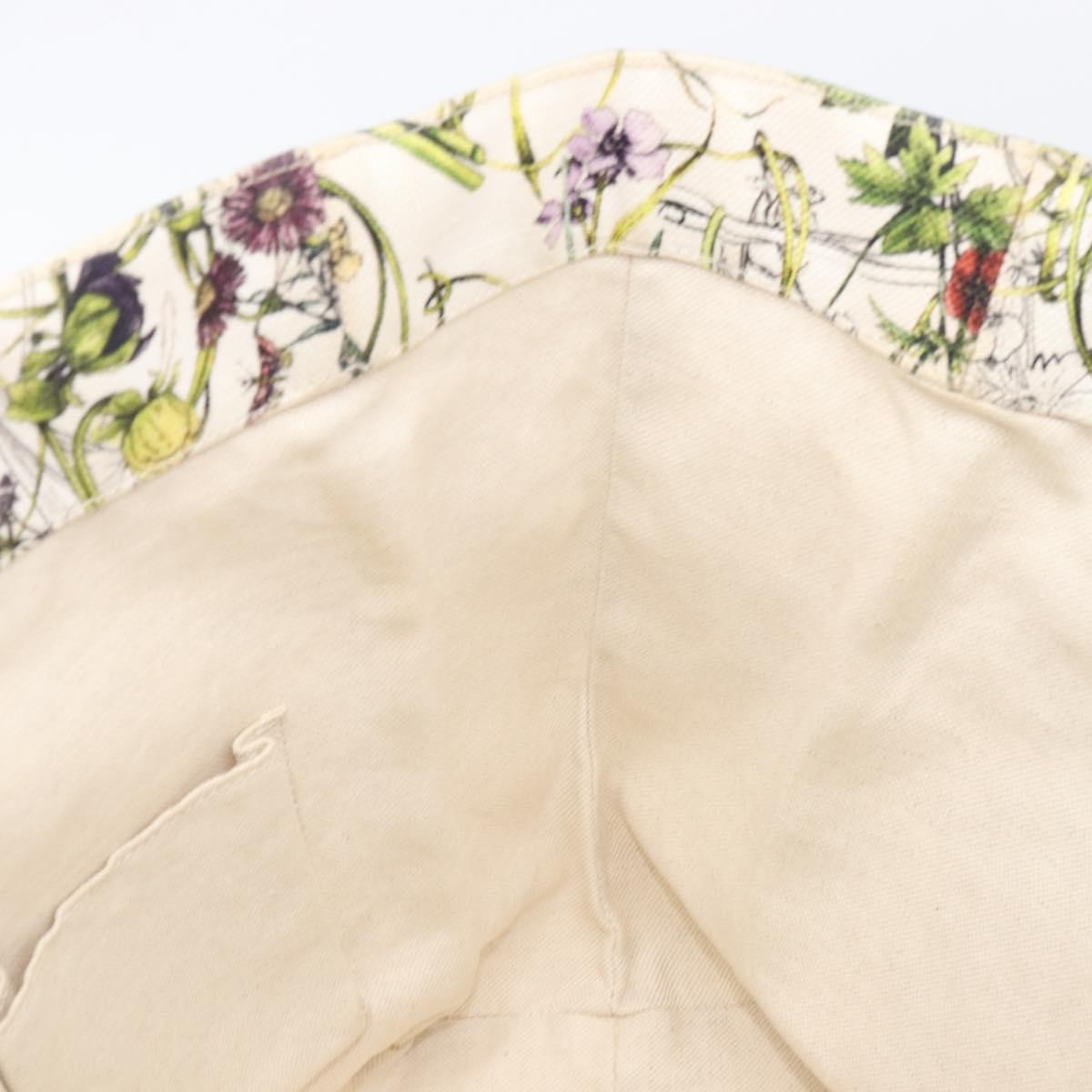 Gucci Open Flora Canvas, Multicolour, Canvas, Tote Bag