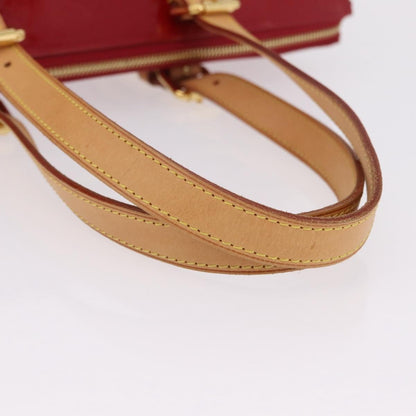 Louis Vuitton Rosewood Avenue Monogram Vernis, Red, Patent Leather, Handbag