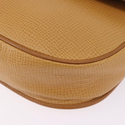 Christian Dior Vintage CD Flap Leather, Beige, Leather, Shoulder Bag