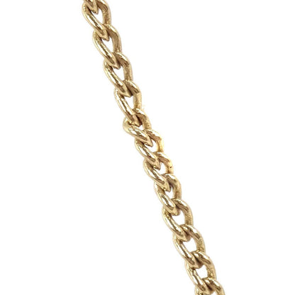 Chanel CC Square Pendant Metal with Crystals, Gold, Gold Plated, Necklace