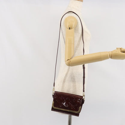 Louis Vuitton Rossmore Monogram Vernis, Burgundy, Patent Leather, Handbag